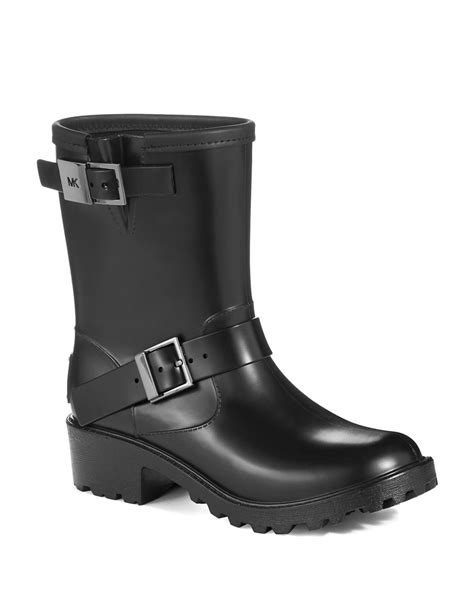 michael kors devenport rain boots|Michael Michael Kors Devenport Rain Bootie Women Black Rain .